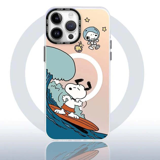 Snoopy MagSafe Phone Case - Cute Cartoon Protective Cover