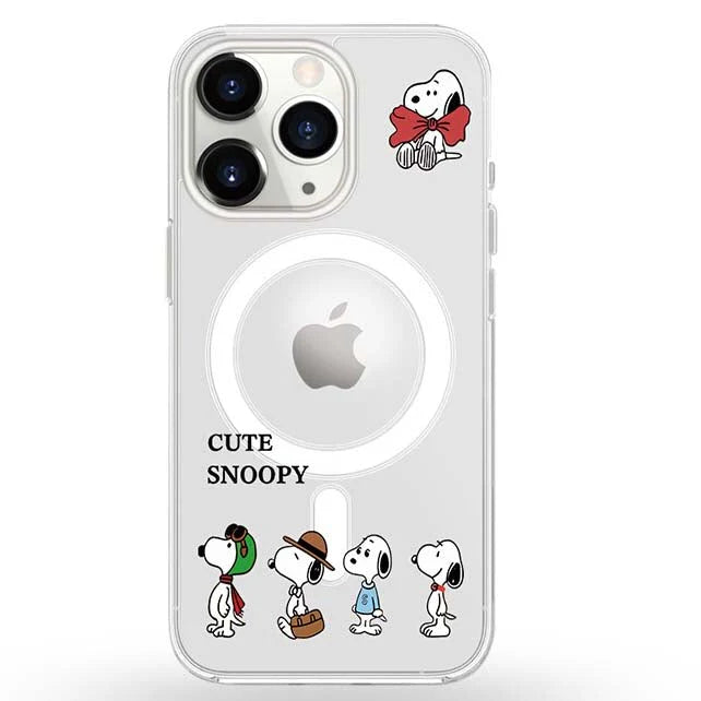Snoopy MagSafe Phone Case - Cute Cartoon Protective Cover