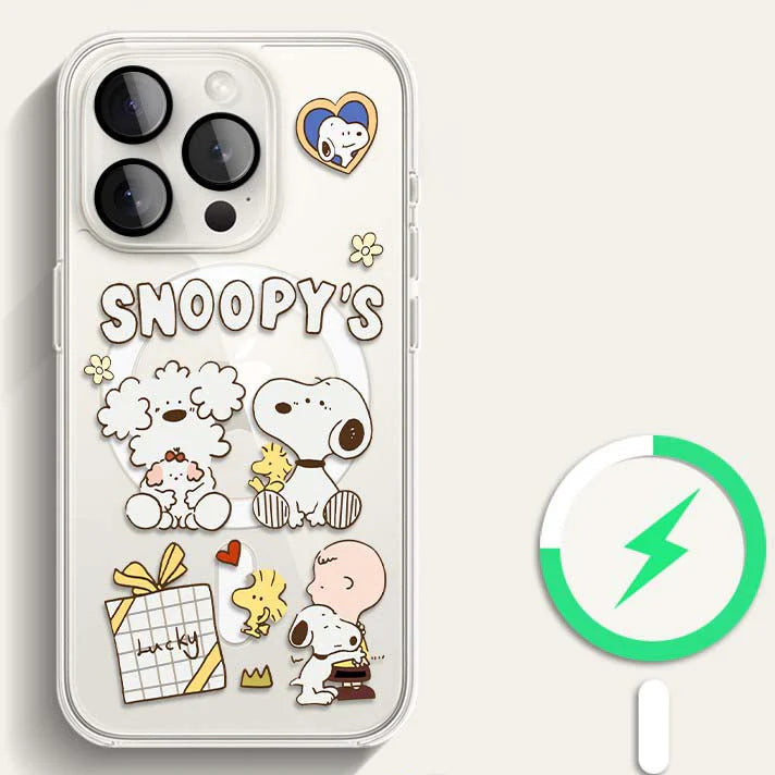 Snoopy MagSafe Phone Case - Cute Cartoon Protective Cover