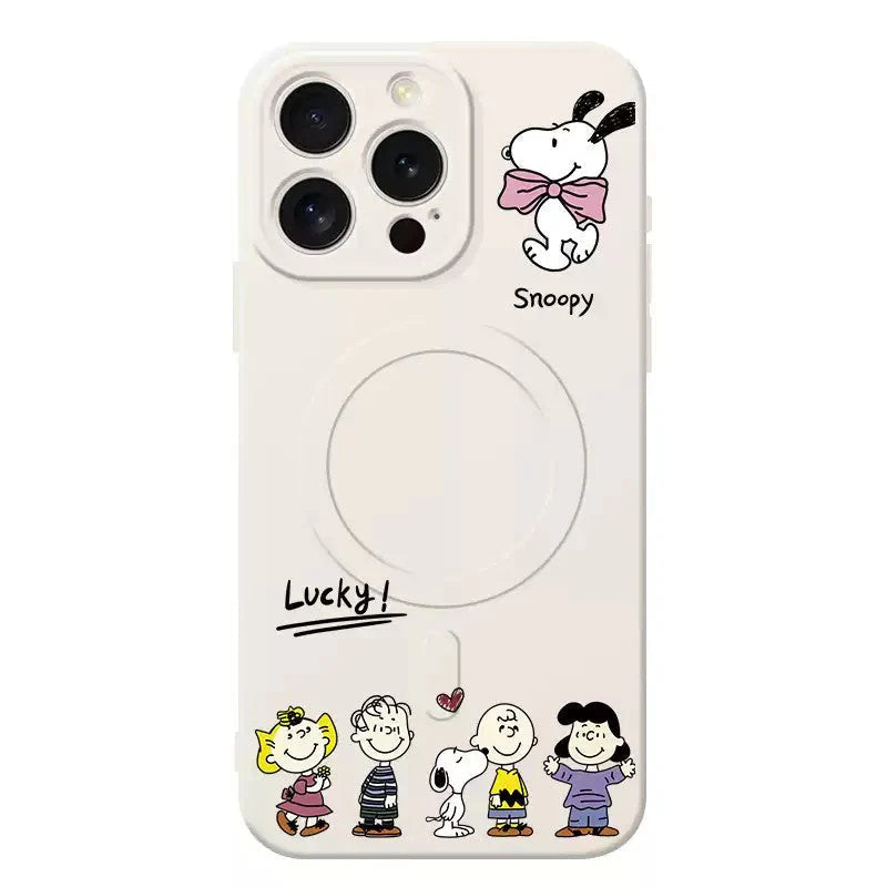 Snoopy MagSafe Phone Case - Cute Cartoon Protective Cover