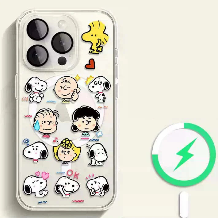 Snoopy MagSafe Phone Case - Cute Cartoon Protective Cover
