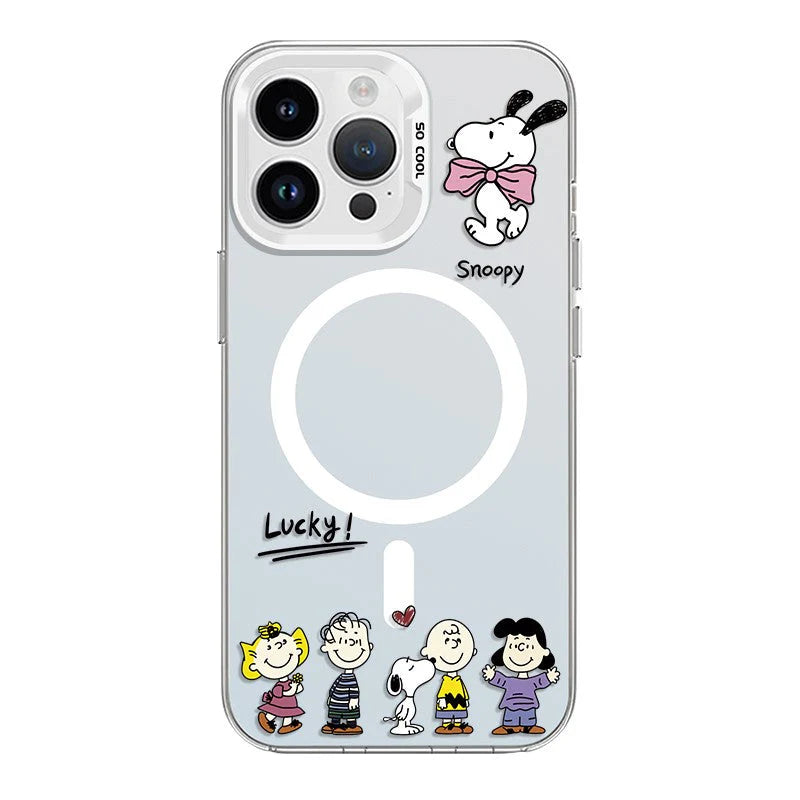 Snoopy MagSafe Phone Case - Cute Cartoon Protective Cover