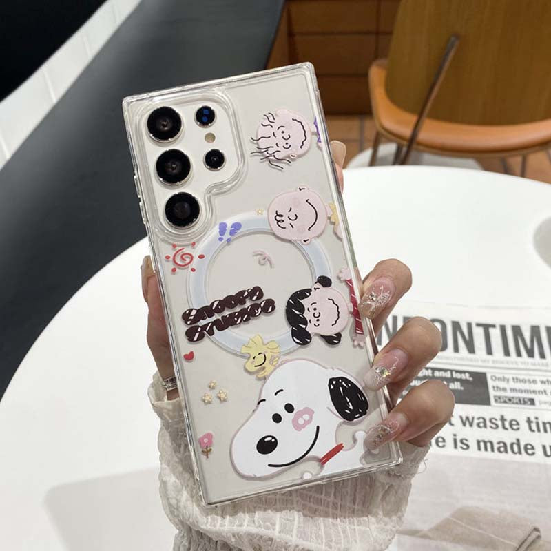 Snoopy MagSafe Phone Case - Cute Cartoon Protective Cover