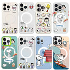 Snoopy MagSafe Phone Case - Cute Cartoon Protective Cover